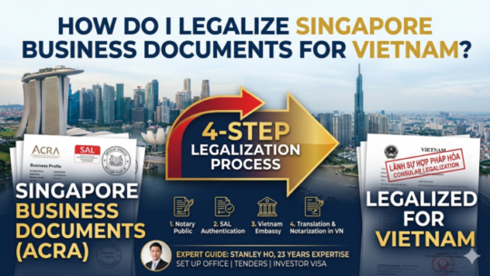 How to Legalize Singapore ACRA Documents for Use in Vietnam: 2026 Guide