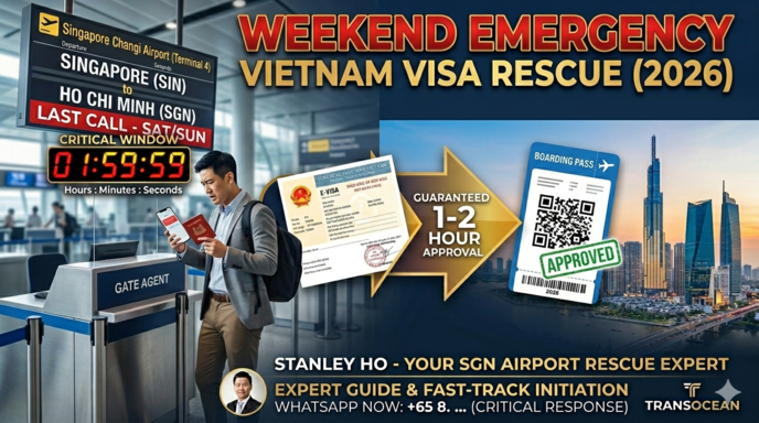 Weekend Emergency Vietnam Visa: Singapore to HCMC Rescue (2026)